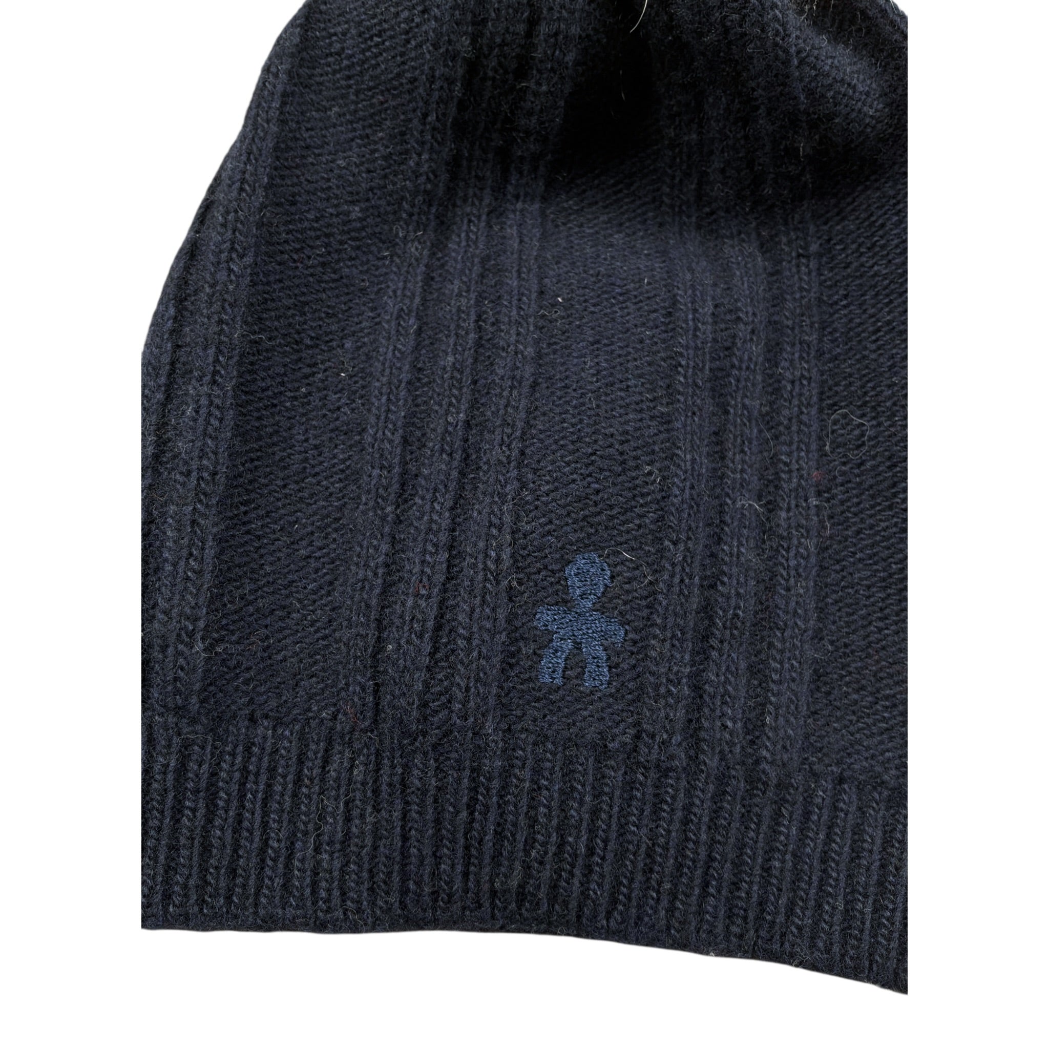 Le Bebe Cappello tinta unita con Pon Pon Blu per Neonato LBB2332 BLU LE BEBE 