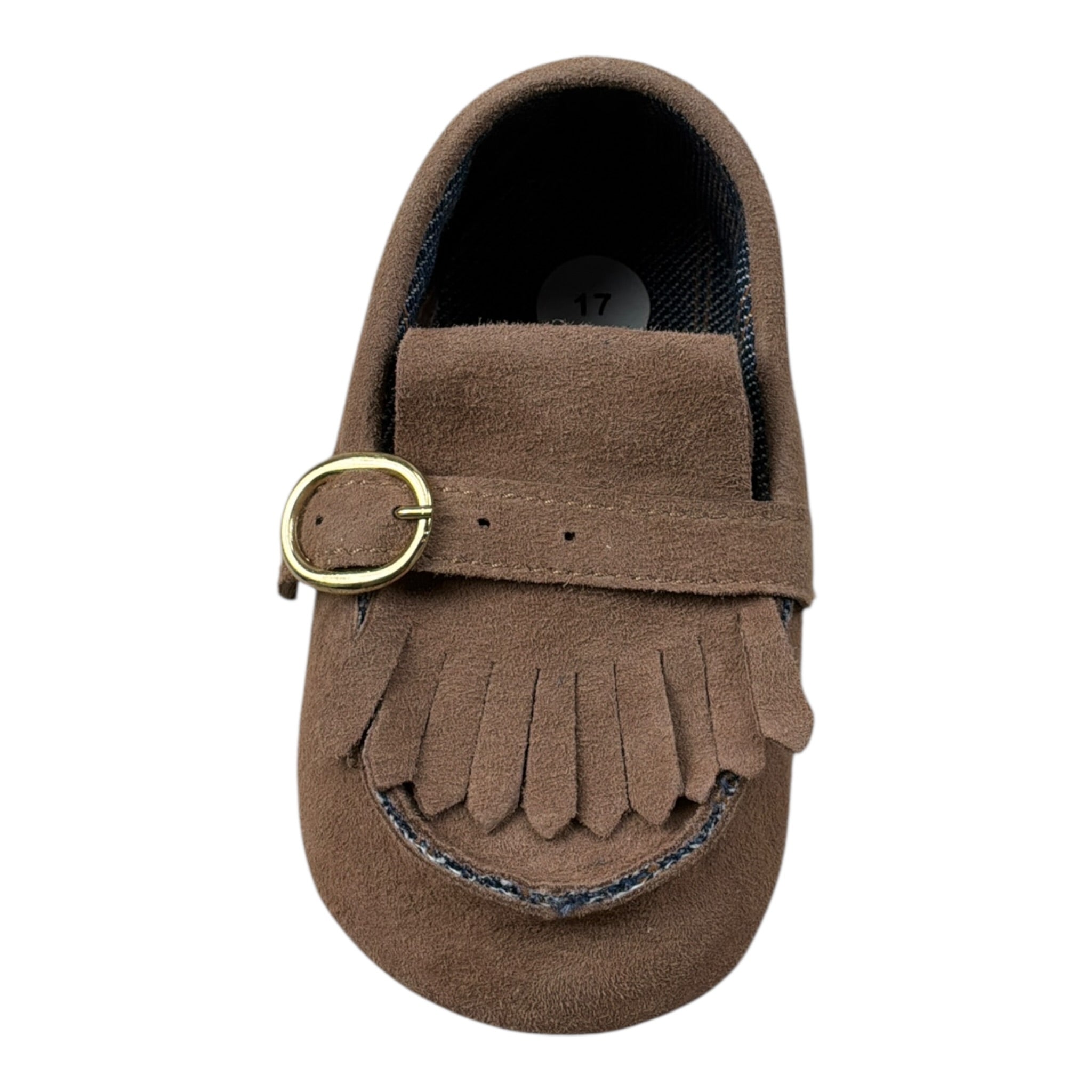 Le Bebe Mocassini tinta unita con Fibia Marrone per Neonato LBB5027 MARRONE LE BEBE 