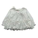 Le Bebe Shirt tinta unita con Stampa Bianco per Neonata LBG2307 BIANCO LE BEBE 