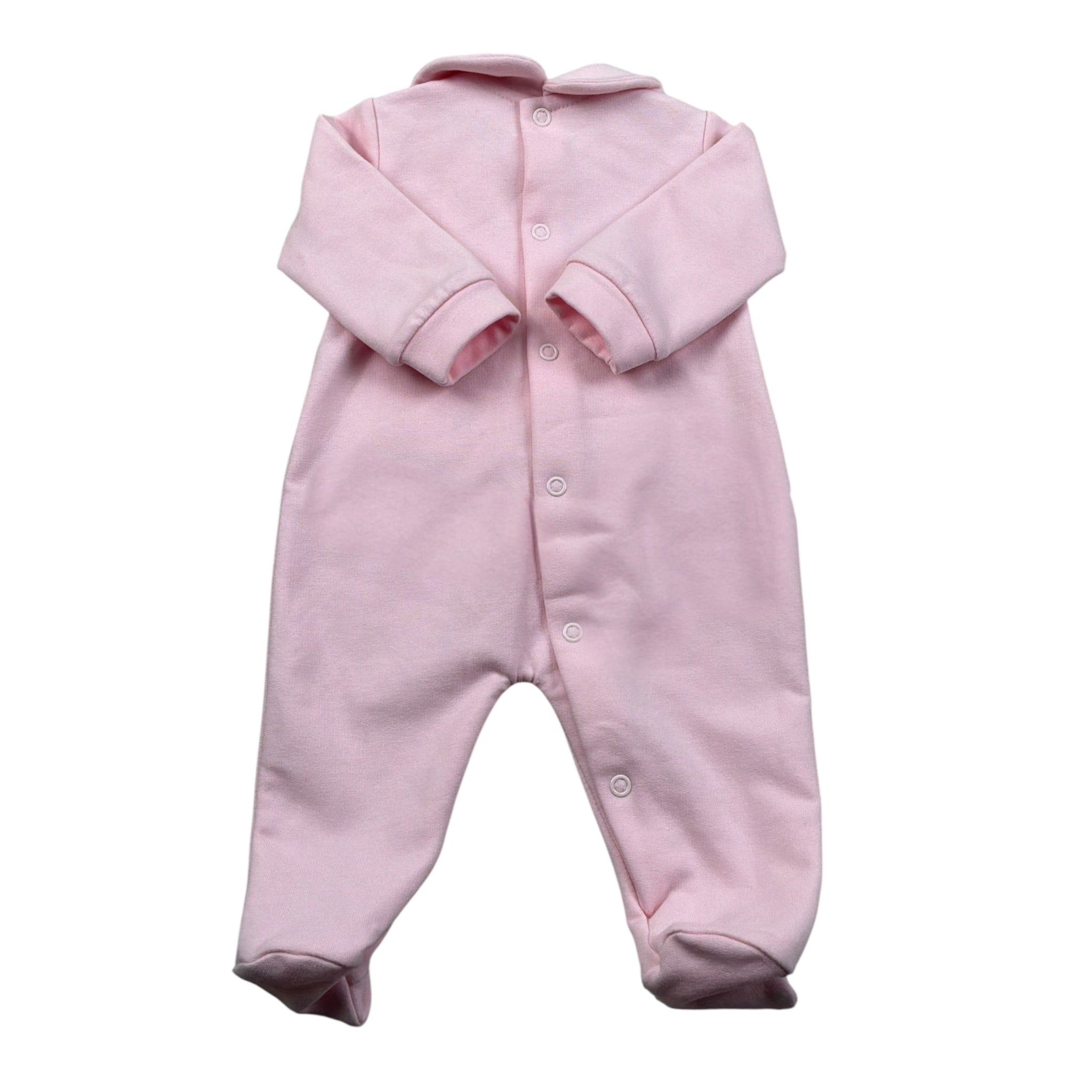 Le Bebe Tutina Manica Lunga tinta unita Rosa per Neonata LBG5374 ROSA LE BEBE 