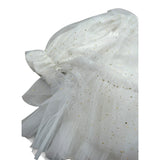 Le Bebe Abito Manica Lunga tinta unita con Tulle Bianco per Neonata LBG5496 BIANCO LE BEBE 