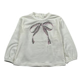 Le Bebe Shirt tinta unita con Stampa Panna per Neonata LBG5547 PANNA LE BEBE 