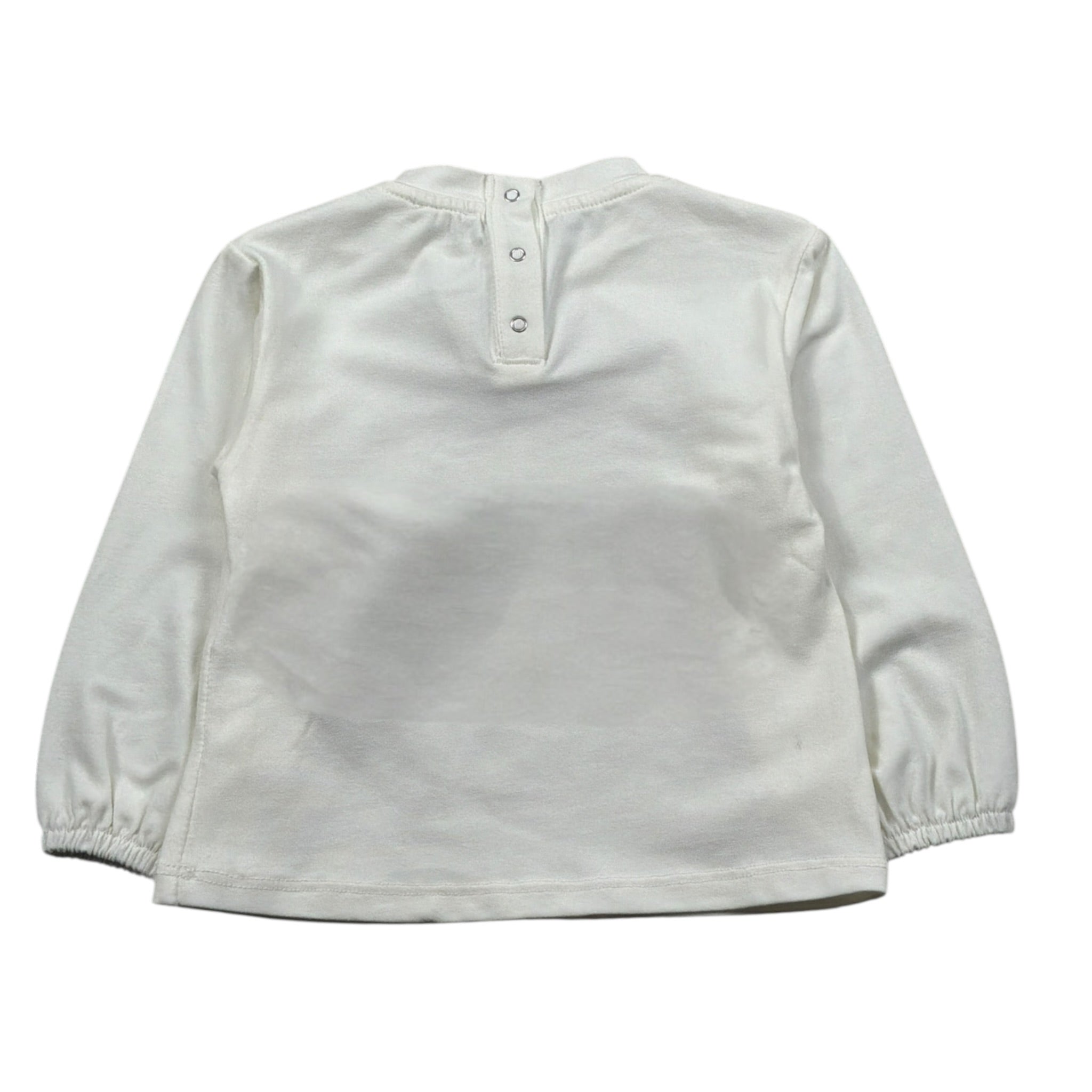 Le Bebe Shirt tinta unita con Stampa Panna per Neonata LBG5547 PANNA LE BEBE 