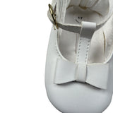 Le Bebe Sandalo tinta unita con Fiocco Bianco per Neonata LBG5905 BIANCO LE BEBE 