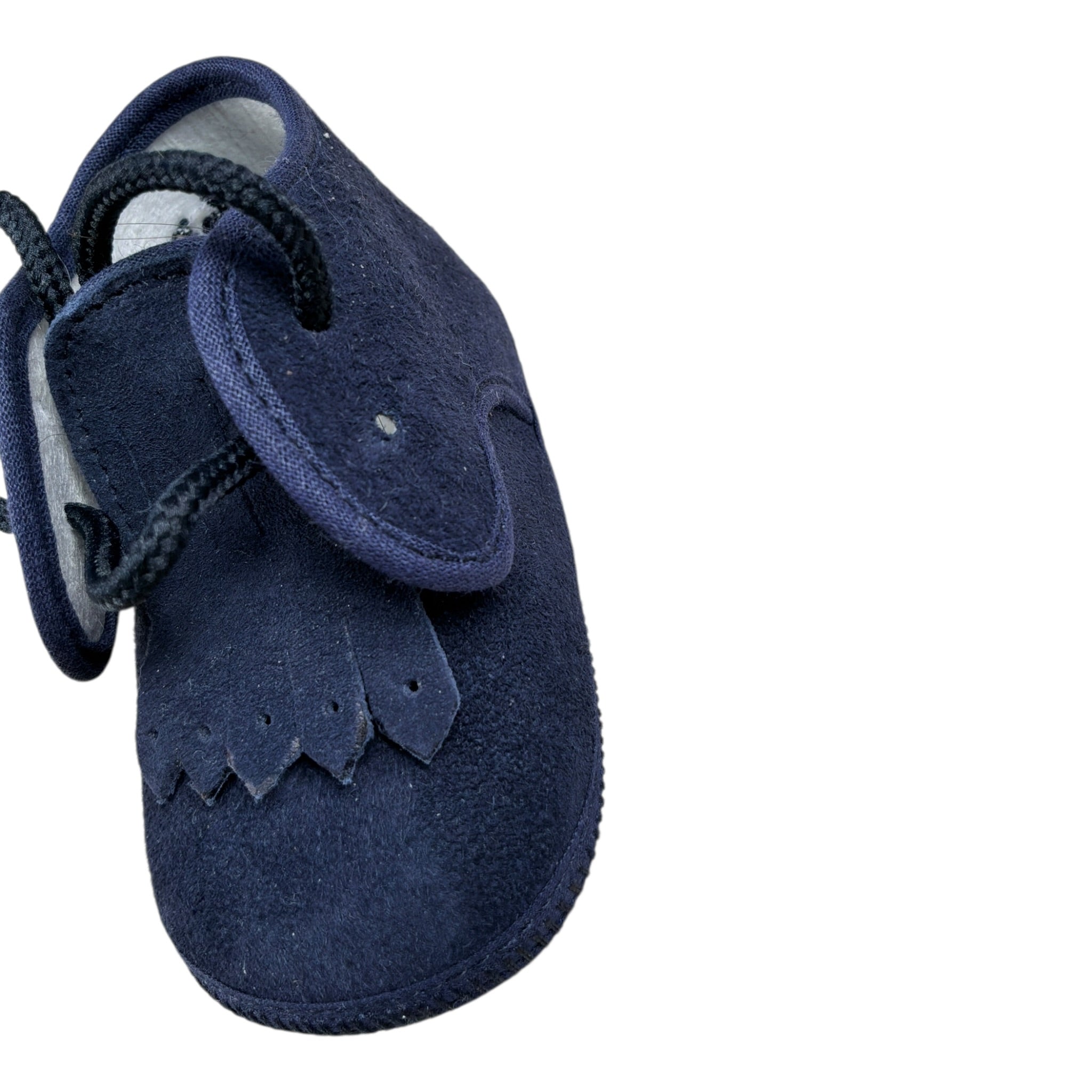 Le Bebe' Sneakers tinta unita con Lacci Blu per Neonato LBB0714 BLU LE BEBE' 