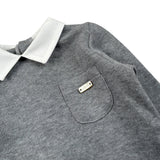 Le Bebe' Maglia tinta unita con Colletto Grigio per Neonato LBB4662 GRIGIO LE BEBE' 