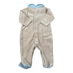 Le Bebe' Tutina tinta unita con Stampa In Velluto Beige per Neonato LBB5081 BEIGE LE BEBE' 