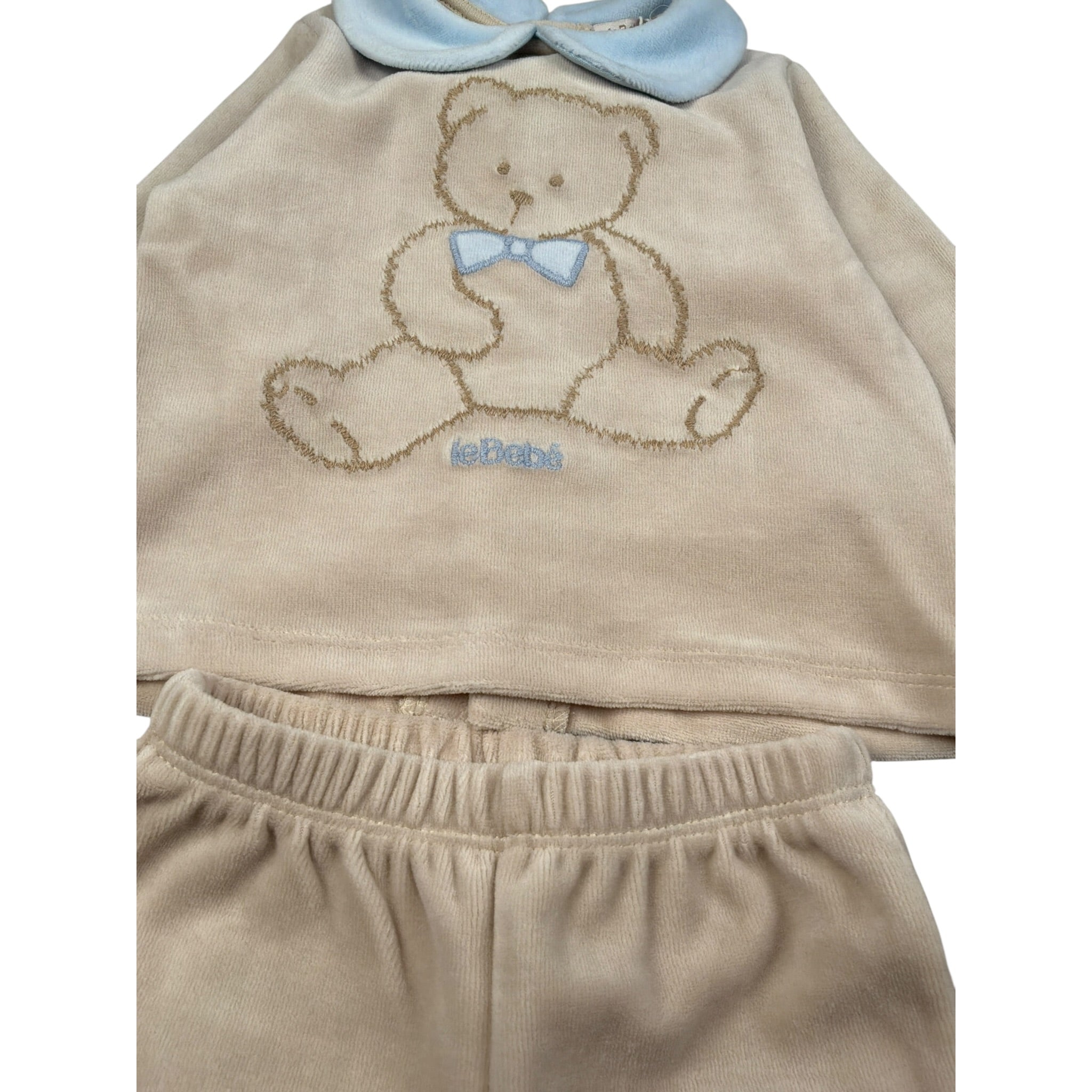 Le Bebe' Completo 2 Pezzi Maglia-Ghettina In Ciniglia Beige per Neonato LBB5082 BEIGE LE BEBE' 