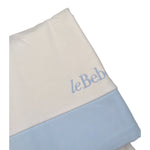 Le Bebe' Coperta Bicolore con Stampa Azzurro/Bianco per Neonato LBB5122 AZZURRO/BIANCO LE BEBE' 