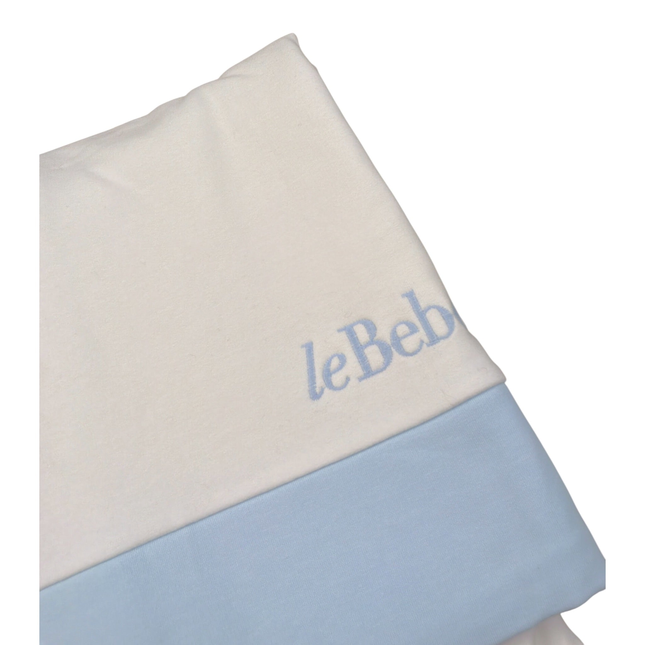 Le Bebe' Coperta Bicolore con Stampa Azzurro/Bianco per Neonato LBB5122 AZZURRO/BIANCO LE BEBE' 