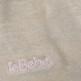 Le Bebe' Cappello tinta unita con Stampa Beige per Neonata LBG5956 BEIGE LE BEBE' 