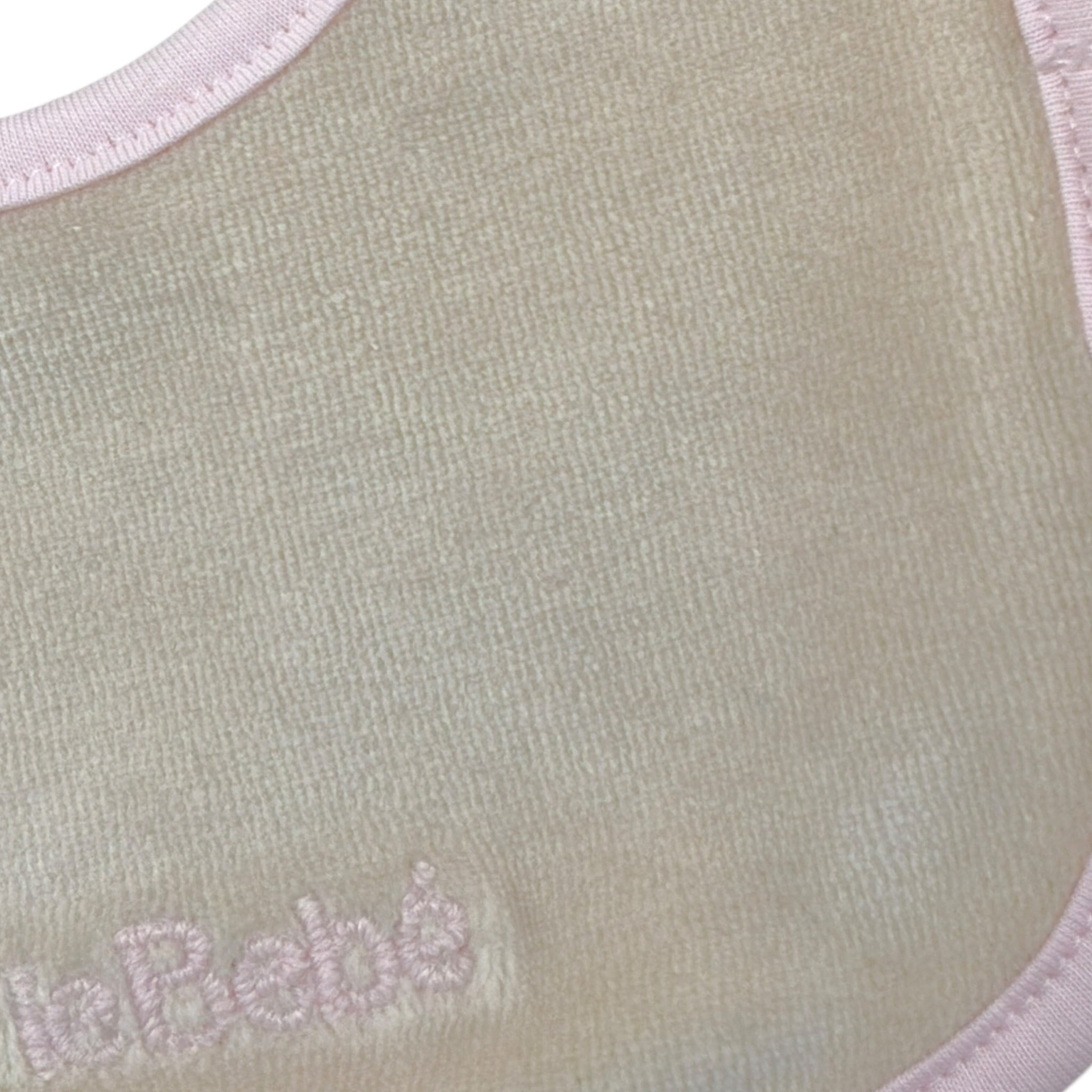 Le Bebe' Bavetta tinta unita con Stampa Beige per Neonata LBG5957 BEIGE LE BEBE' 
