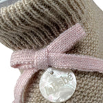 Le Bebe' Babbucce tinta unita In Filo Beige per Neonata LBG5978 BEIGE LE BEBE' 