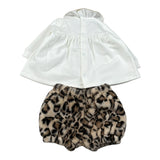 Le Bebe' Completo 2Pz Shirt-Coulotte Bianco per Neonata LBG6026 BIANCO LE BEBE' 