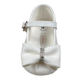 Le Bebe' Ballerine tinta unita con Fiocco Bianco per Neonata LBG6192 BIANCO LE BEBE' 