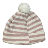 Leo E Lilly Cappello Bicolore con Fantasia A Righe Bianco/Rosa per Neonata 99940023 BIANCO/ROSA LEO E LILLY 