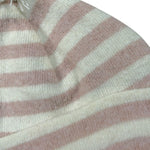 Leo E Lilly Cappello Bicolore con Fantasia A Righe Bianco/Rosa per Neonata 99940023 BIANCO/ROSA LEO E LILLY 
