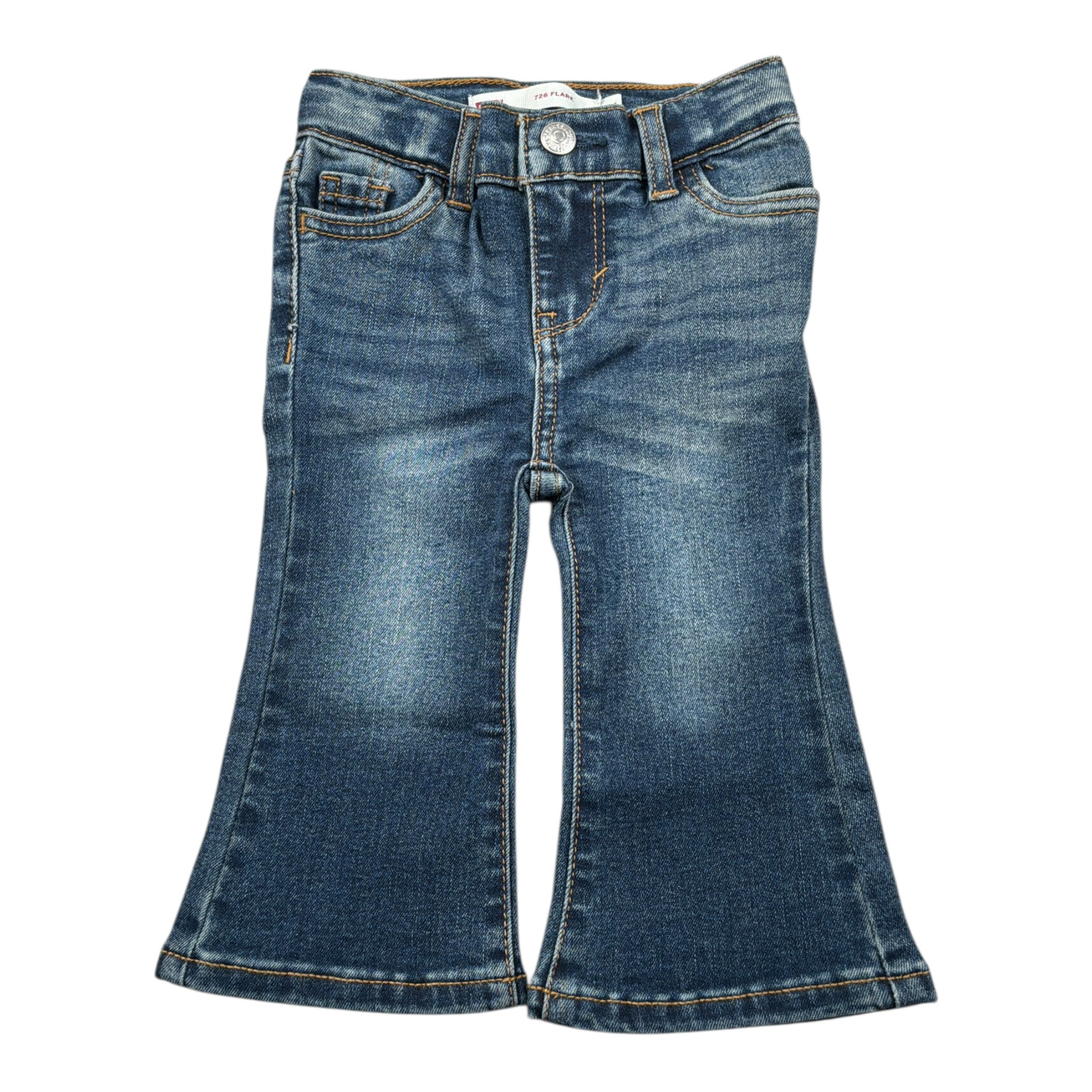 Levi'S Jeans tinta unita Modello A Zampa Blu per Neonata 1EK988 BLU LEVI'S 