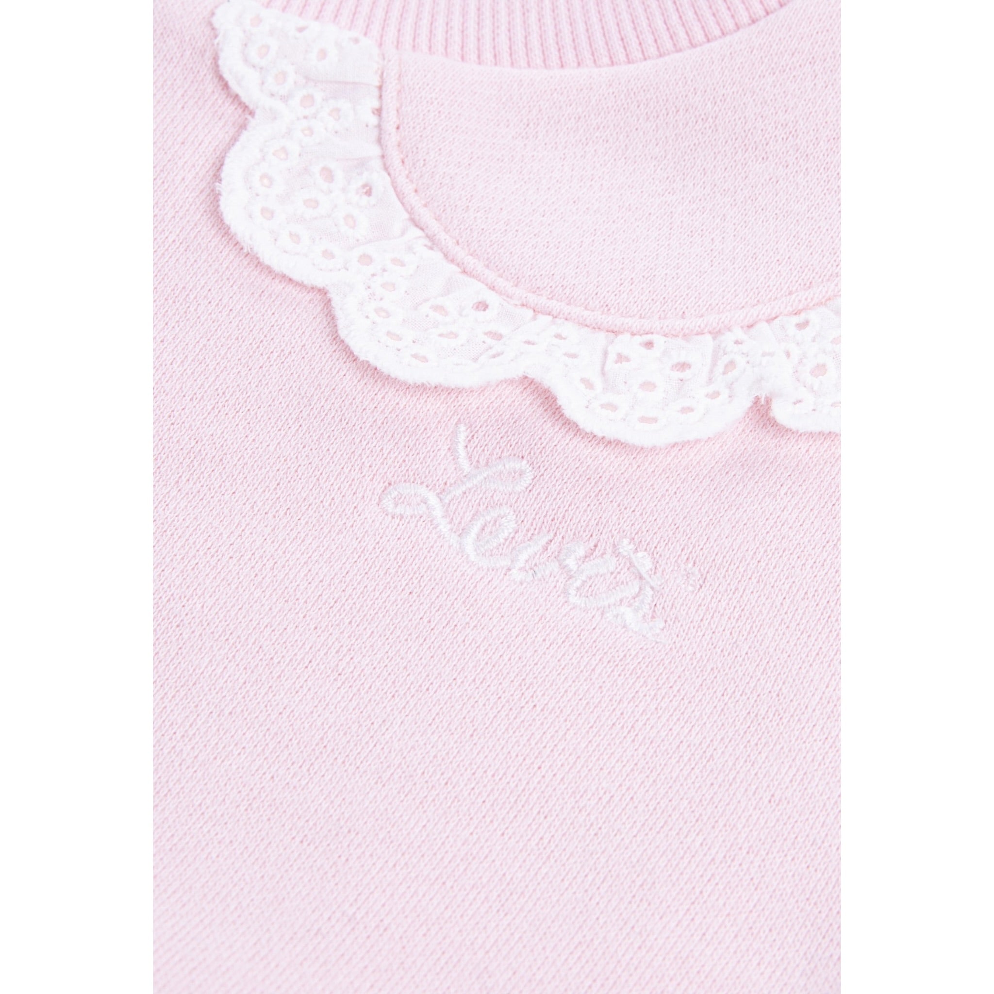 Levi'S Felpa tinta unita con Colletto Rosa per Neonata 1EN575 ROSA LEVI'S 
