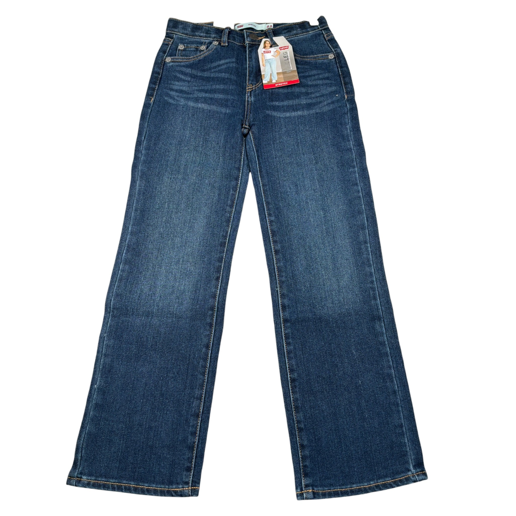 Levi'S Jeans tinta unita Modello A Palazzo Blu per Bambina 3EG381 BLU LEVI'S 