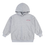 Levi'S Felpa Chiusa con Cappuccio tinta unita con Logo Grigio per Bambina 3EL076X GRIGIO LEVI'S 