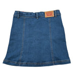 Levi'S Gonna In Denim tinta unita con Bottoni Blu per Bambina 3EN580 BLU LEVI'S 