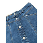 Levi'S Gonna In Denim tinta unita con Bottoni Blu per Bambina 3EN580 BLU LEVI'S 