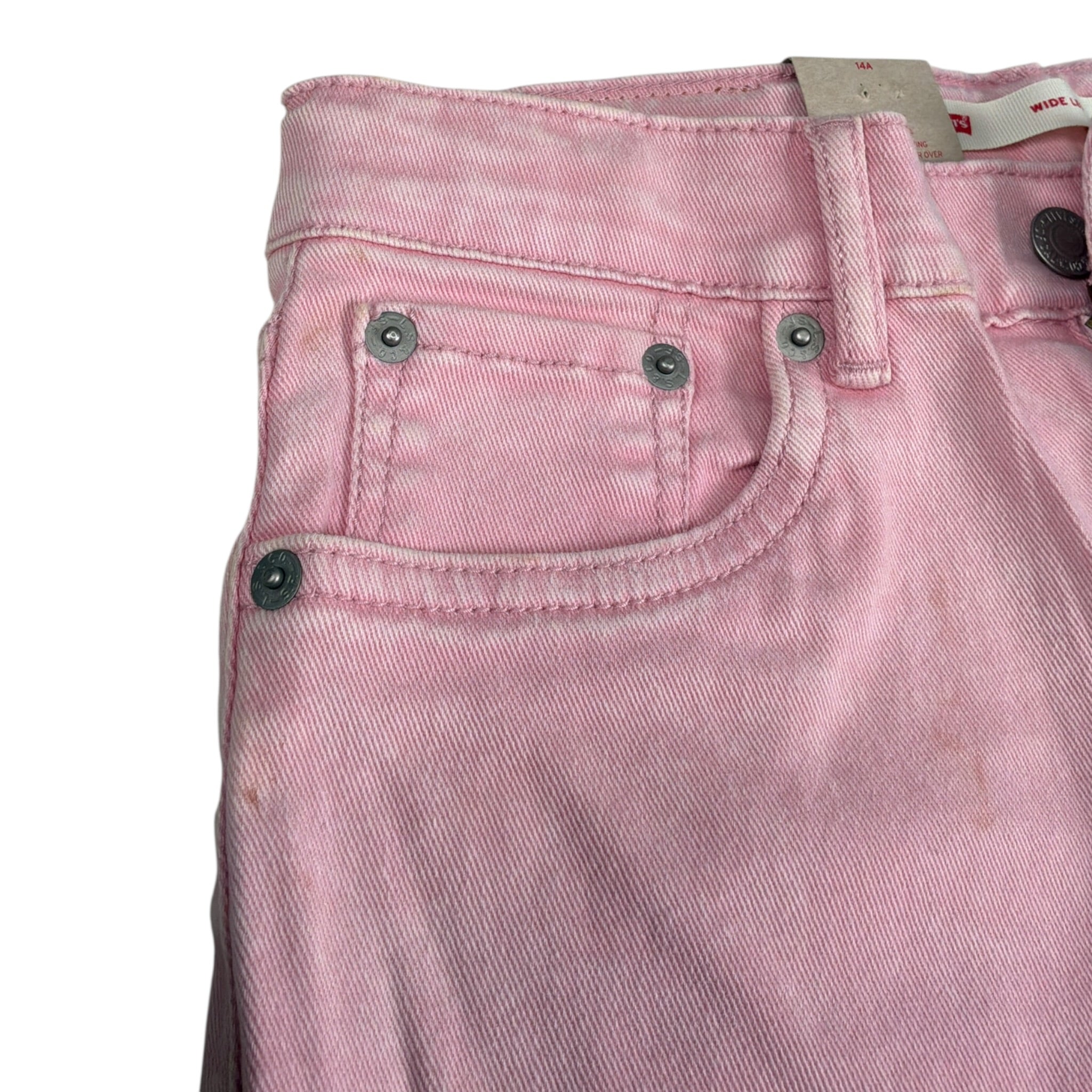 Levi'S Jeans tinta unita con Girovita Regolabile Rosa per Bambina 4EK420 ROSA LEVI'S 