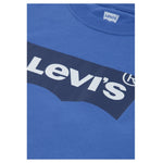 Levi'S Shirt Girocollo tinta unita con Logo Blu per Bambino 6E8646J BLU LEVI'S 