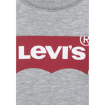 Levi'S Felpa Chiusa Girocollo con Logo tinta unita Grigio per Neonato 6E9079NX GRIGIO LEVI'S 