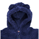 Levi'S Tutina tinta unita Modello Teddy con Cappuccio Blu per Neonato 6EL511M BLU LEVI'S 