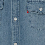 Levi'S Camicia In Denim tinta unita Blu per Bambino 6EM335J BLU LEVI'S 