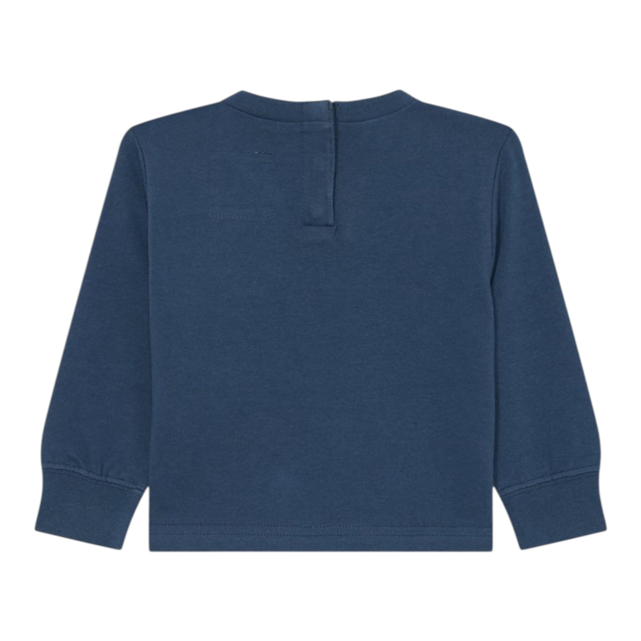 Levi'S Shirt Girocollo tinta unita con Logo Blu per Bambino 6EP410J BLU LEVI'S 