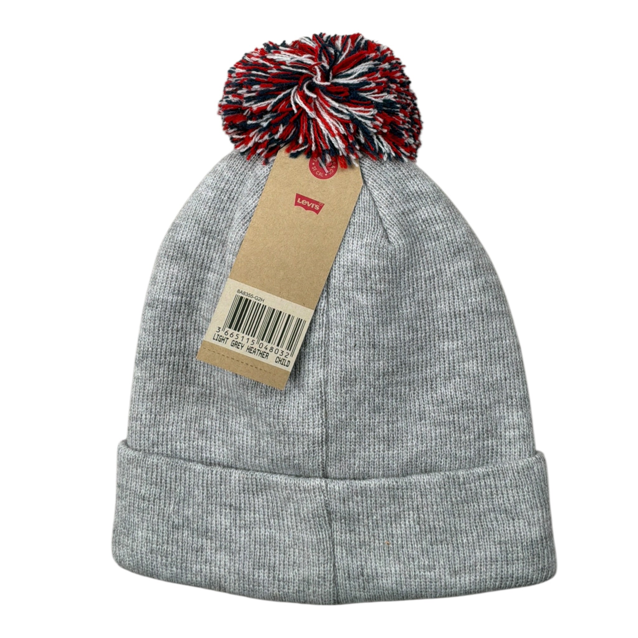 Levi'S Set Cappello-Guanti tinta unita Grigio per Bambino 8A8355 GRIGIO LEVI'S 