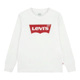 Levi'S Shirt Girocollo tinta unita con Logo Bianco per Bambino 8E864K BIANCO LEVI'S 