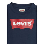 Levi'S Felpa Chiusa Girocollo tinta unita con Logo Blu per Bambino 8E9079X BLU LEVI'S 