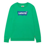 Levi'S Felpa Chiusa Girocollo tinta unita con Logo Verde per Bambino 8E9079X VERDE LEVI'S 