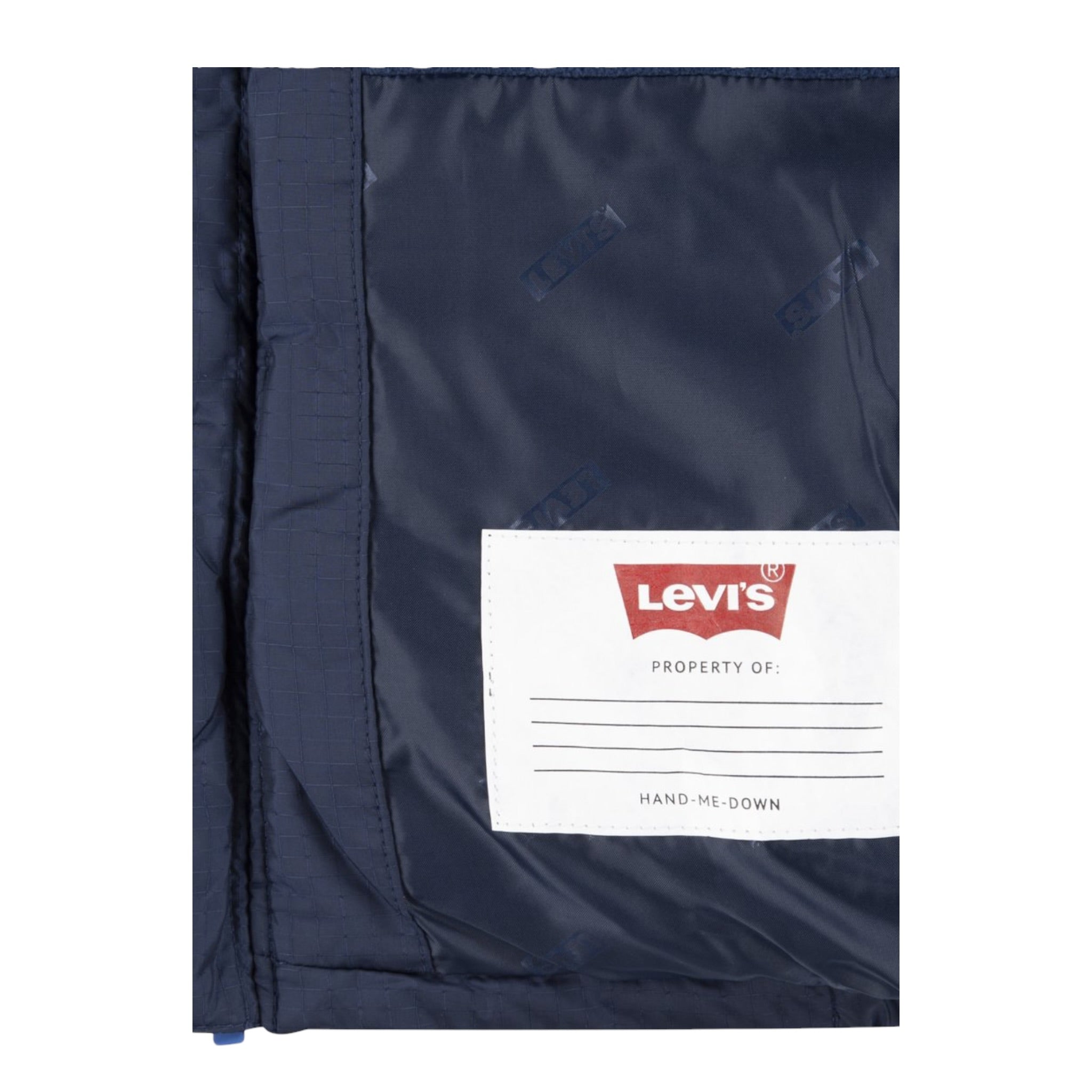 Levi'S Smanicato tinta unita con Cappuccio Blu per Bambino 8EL259 BLU LEVI'S 
