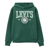 Levi'S Felpa Chiusa con Cappuccio tinta unita Verde per Bambino 8EL487 VERDE LEVI'S 
