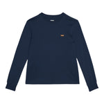 Levi'S Shirt Girocollo tinta unita con Logo Blu per Bambino 9EC706 BLU LEVI'S 