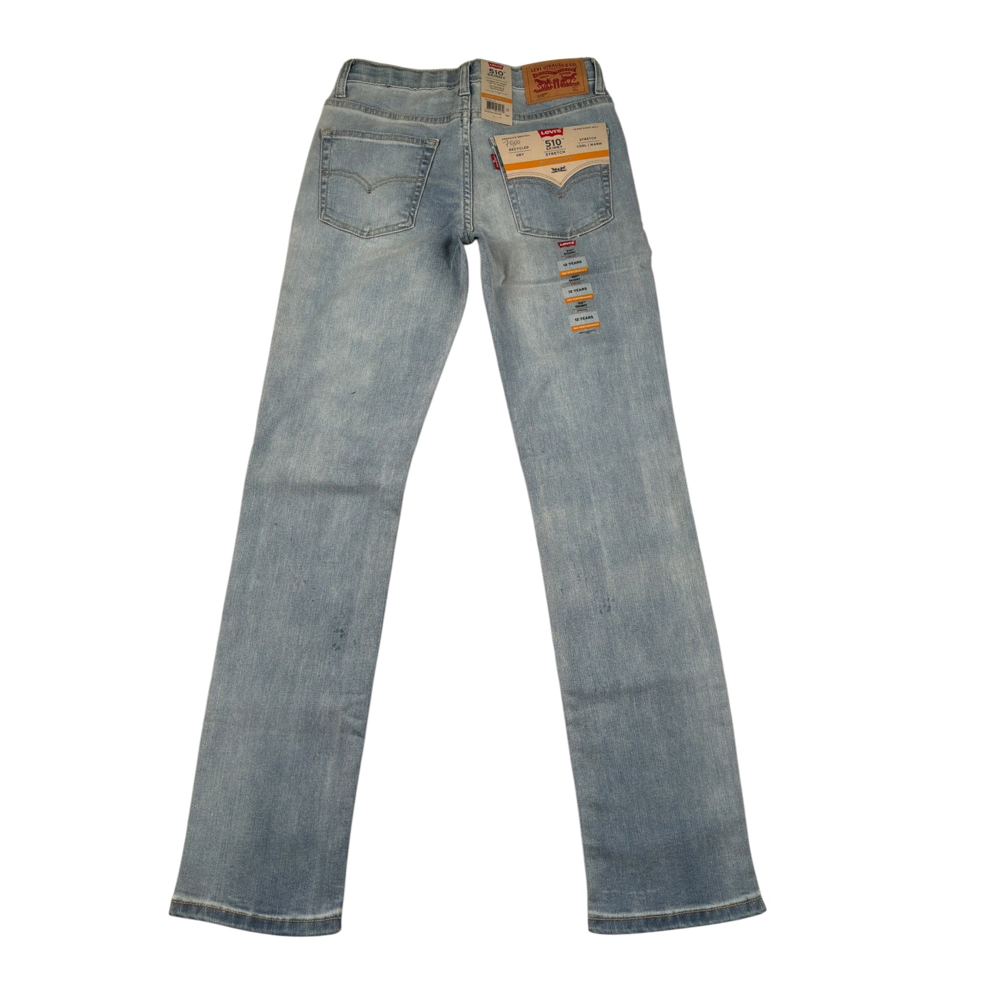 Levi'S Jeans tinta unita con Girovita Regolabile Azzurro per Bambino 9EC758 AZZURRO LEVI'S 