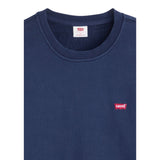Levi'S Felpa Chiusa Girocollo tinta unita con Logo Blu per Bambino 9EE331 BLU LEVI'S 