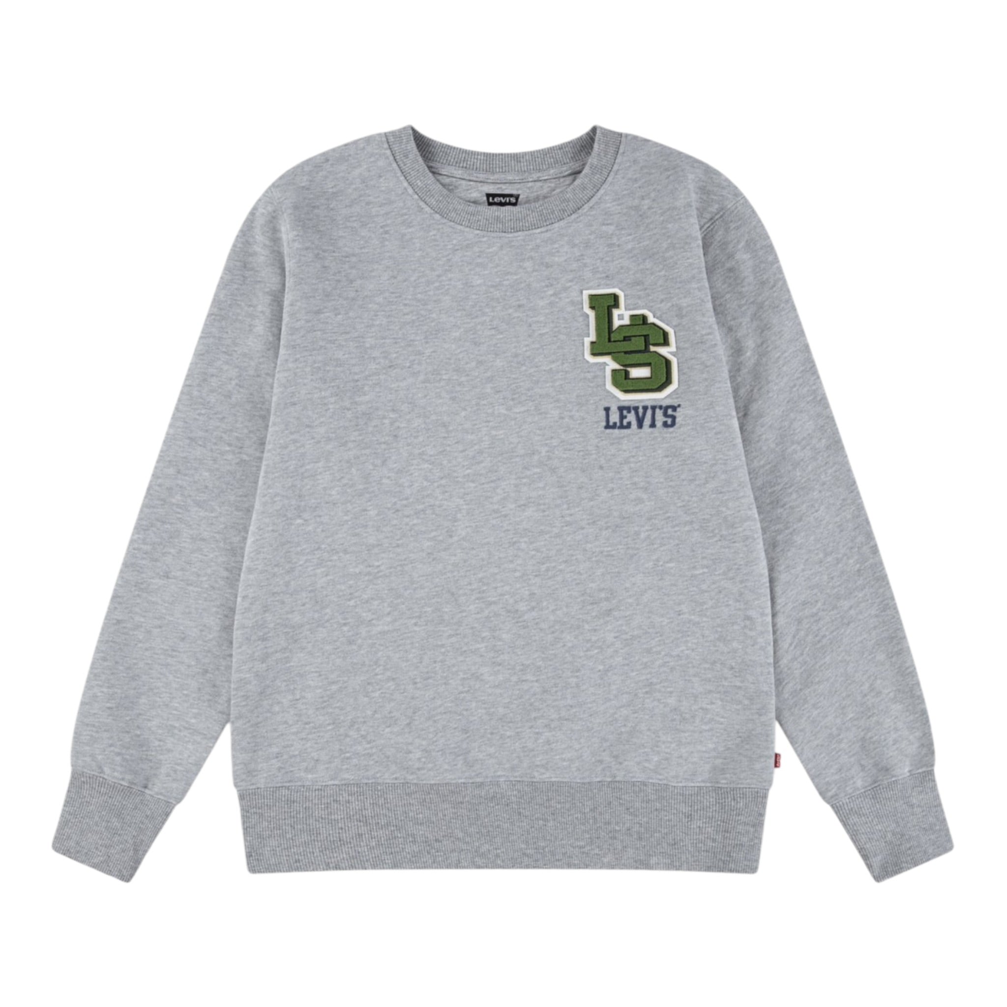 Levi'S Felpa Chiusa Girocollo tinta unita Grigio per Bambino 9EP034 GRIGIO LEVI'S 