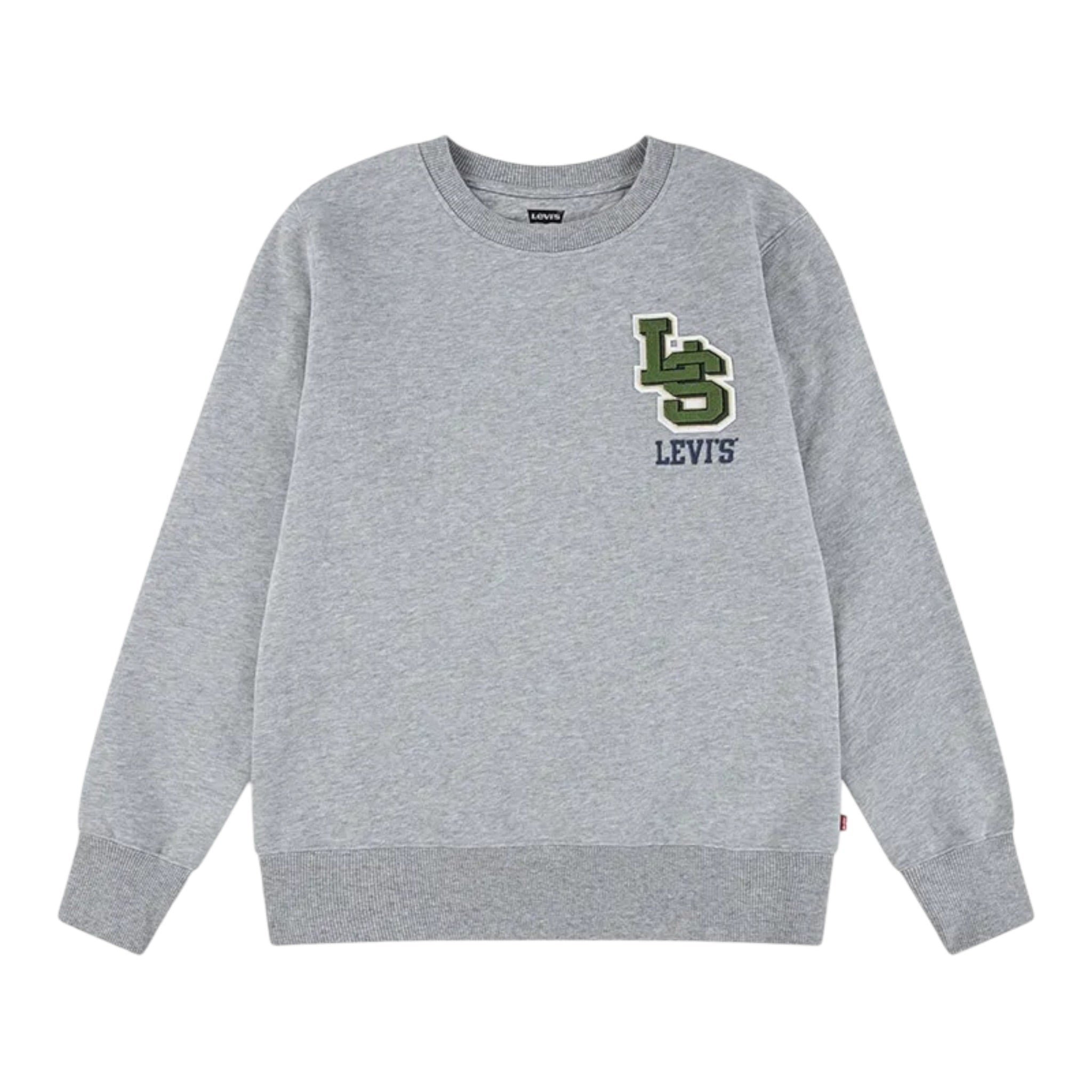 Levi'S Felpa Chiusa Girocollo tinta unita Grigio per Bambino 9EP034X GRIGIO LEVI'S 
