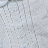 Little Bear Maglia tinta unita con Colletto E Ricami Bianco per Neonato 7012 BIANCO LITTLE BEAR 