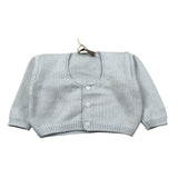 Little Bear Cardigan tinta unita Azzurro per Neonato 7015 AZZURRO LITTLE BEAR 