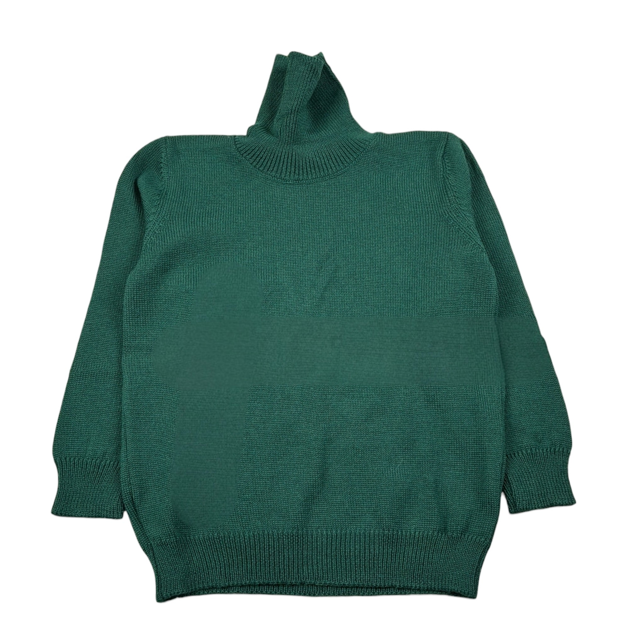 Little Bear Maglia Collo Alto tinta unita Verde per Bambino 7155J VERDE LITTLE BEAR 