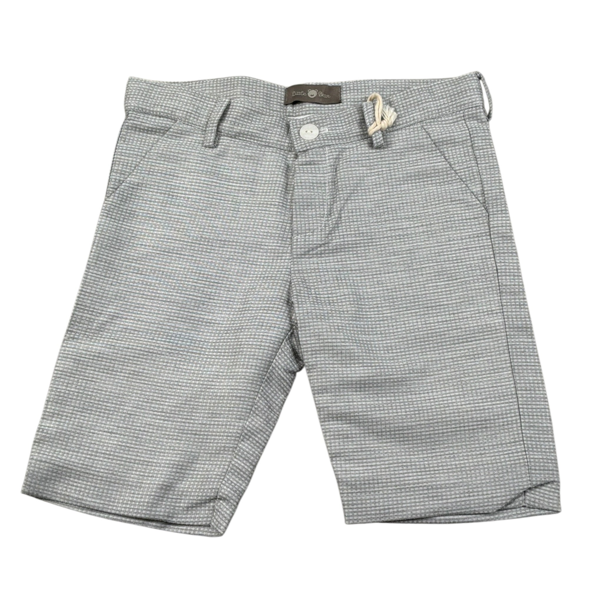 Little Bear Bermuda tinta unita con Girovita Regolabile Grigio per Neonato 9205 GRIGIO LITTLE BEAR 