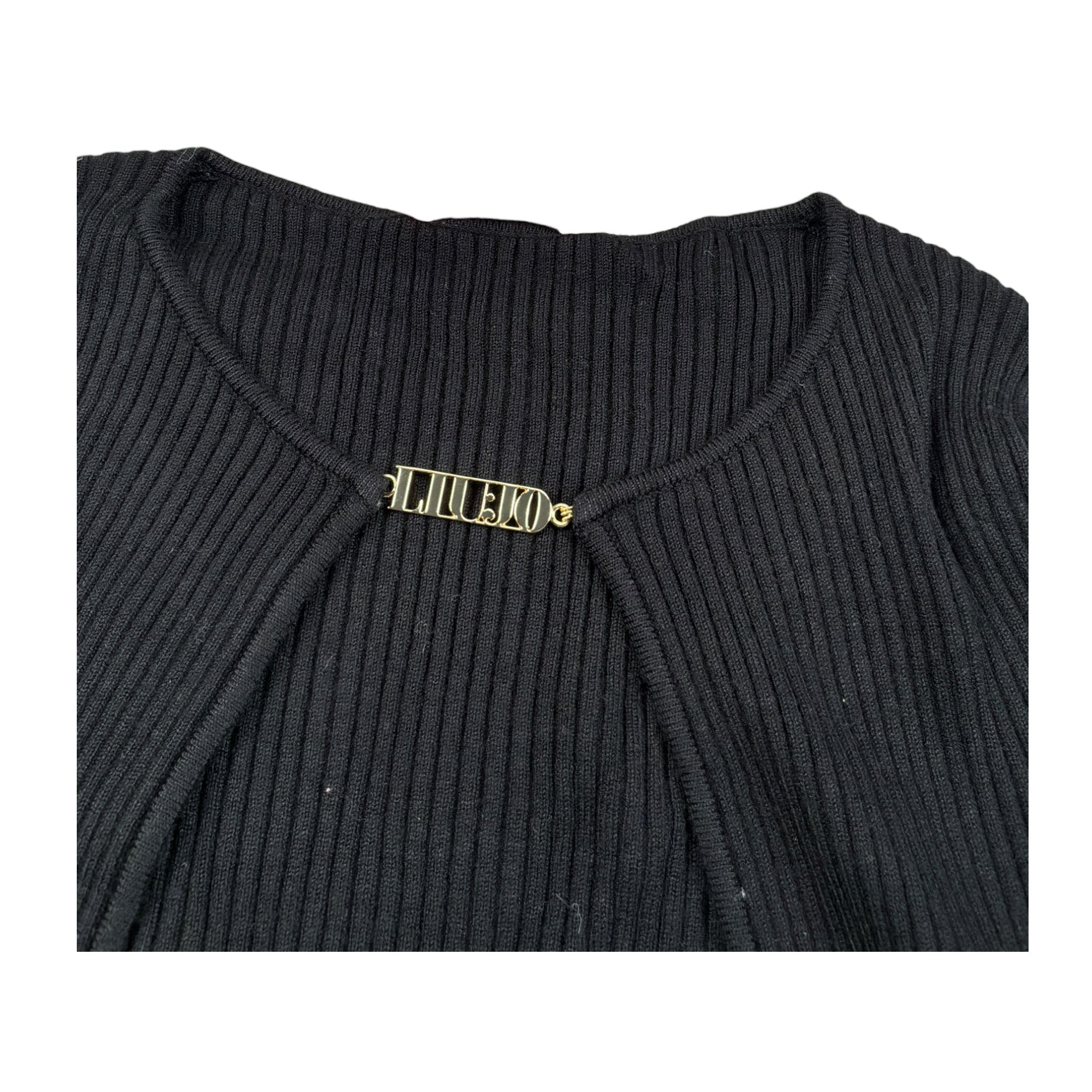 Liu Jo Cardigan tinta unita Nero per Bambina GA4036 NERO LIU JO 