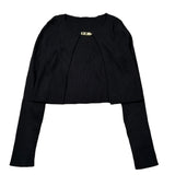 Liu Jo Cardigan tinta unita Nero per Bambina GA4036 NERO LIU JO 